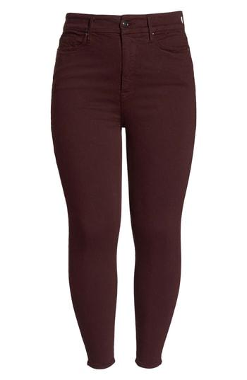 Women's Good American Good Legs High Waist Ankle Skinny Jeans - Burgundy