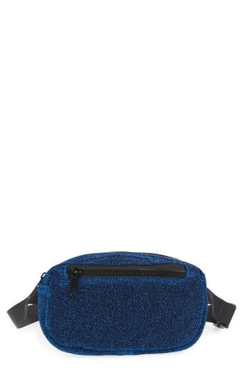 Tasha Metallic Belt Bag - Blue