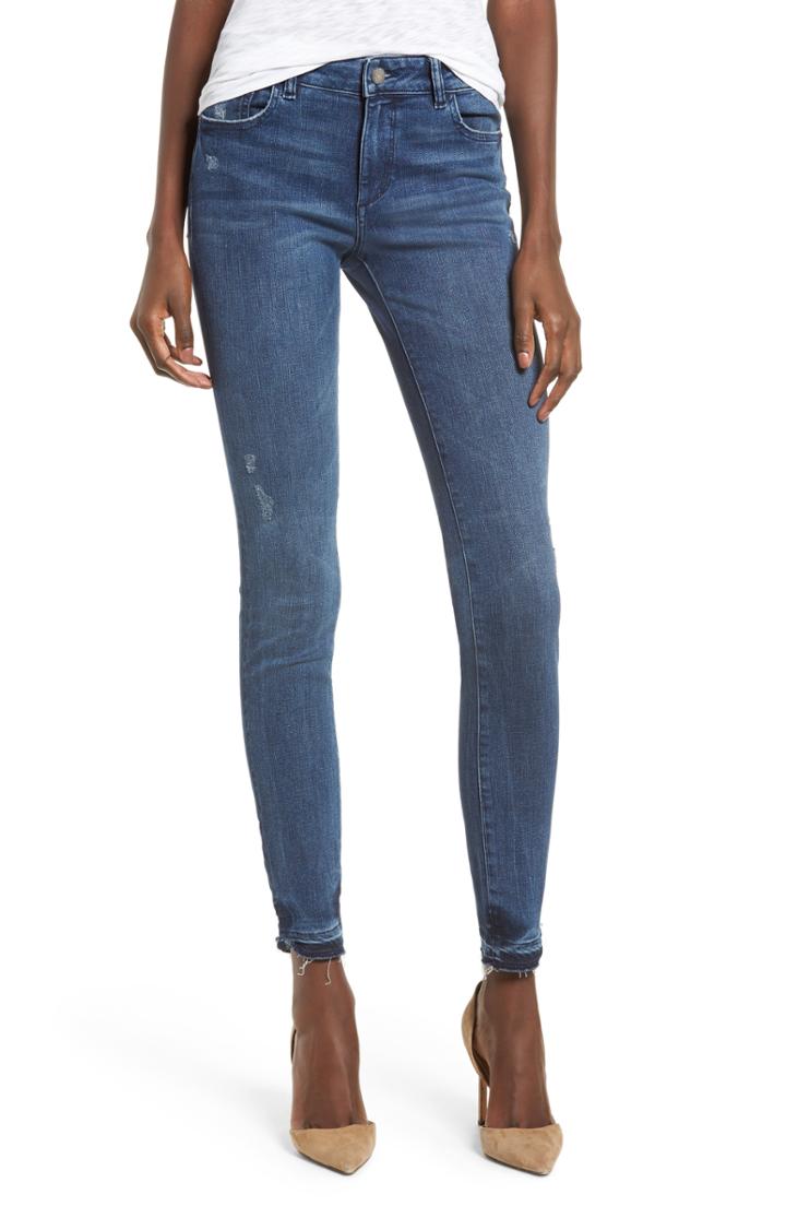 Women's Dl1961 Florence Instasculpt Released Hem Skinny Jeans - Blue
