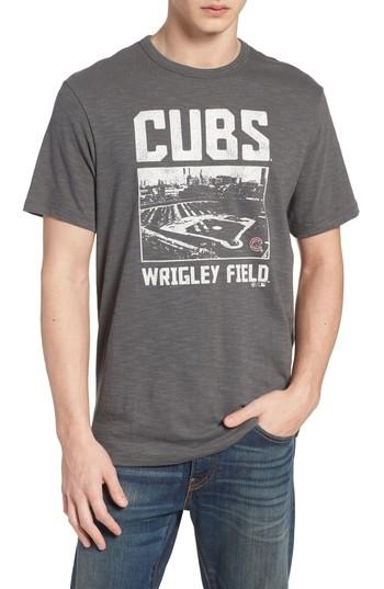 Men's '47 Mlb Overdrive Scrum Chicago Cubs T-shirt - Grey