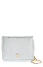 Women's Oad New York Mini Leather Zip Wallet - Metallic