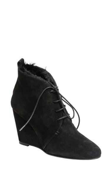 Women's Ukies Maureen Genuine Shearling Lined Wedge Bootie