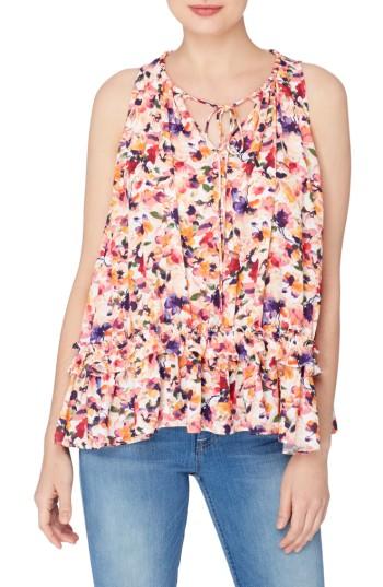 Women's Catherine Catherine Malandrino Patrika Floral Blouse - Pink