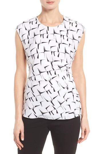 Women's Classiques Entier Side Drape Stretch Silk Top