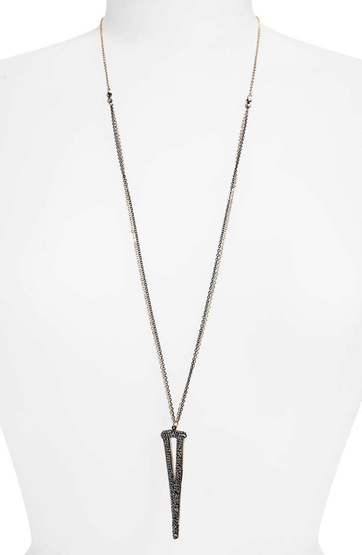 Women's Panacea Linear Triangle Pendant Necklace
