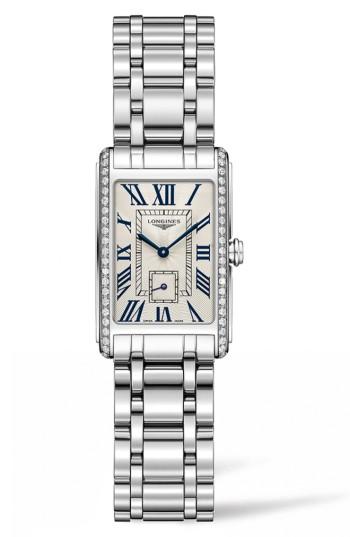Women's Longines Dolcevita Diamond Bracelet Watch, 20.5mm X 32mm