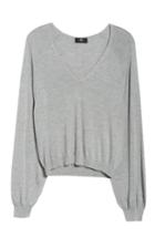 Women's 7 For All Mankind V-neck Sweater - Grey