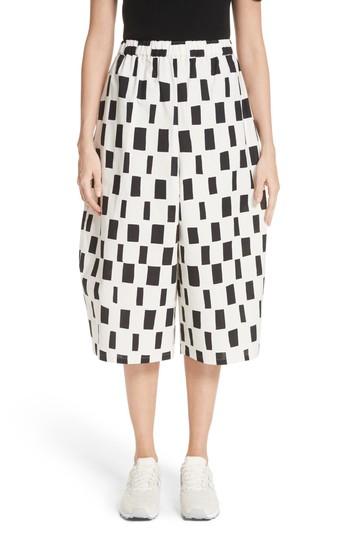 Women's Junya Watanabe Checkered Crop Pants - Ivory