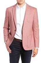Men's Flynt Regular Fit Knit Wool Blend Sport Coat L - Pink