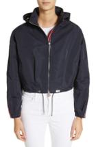 Women's Moncler Zirconite Crop Hooded Coat - Blue