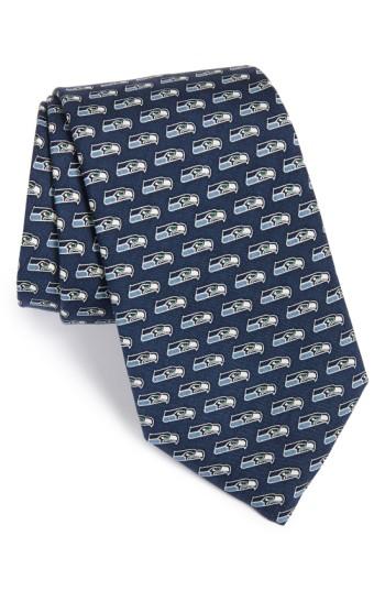 Men's Vineyard Vines Seattle Seahawks - Nfl Woven Silk Tie
