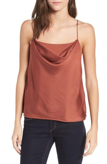 Women's Astr The Label Cowl Neck Tank - Brown