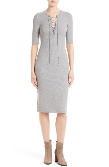 Women's Derek Lam 10 Crosby Lace-up T-shirt Dress