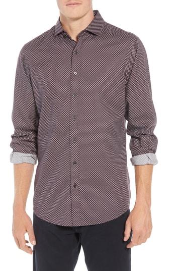 Men's Rodd & Gunn Marsden Bay Fit Sport Shirt, Size Small - Red