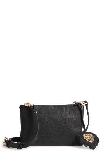 Tommy Bahama Marrakech Leather Crossbody Wallet - Black