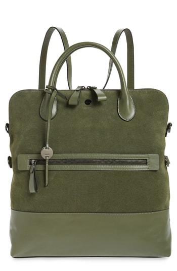 Lodis Los Angeles Nia Convertible Leather Backpack - Green