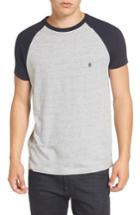 Men's French Connection Raglan Short Sleeve T-shirt - Grey