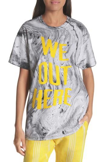 Women's Paradised We Out Here Cotton Tee - Black