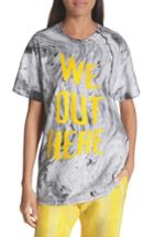Women's Paradised We Out Here Cotton Tee - Black