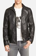 Men's John Varvatos Star Usa Zip Front Leather Jacket