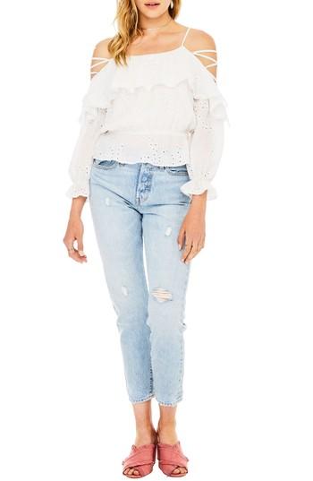 Women's Astr The Label Kennedy Off The Shoulder Top - White