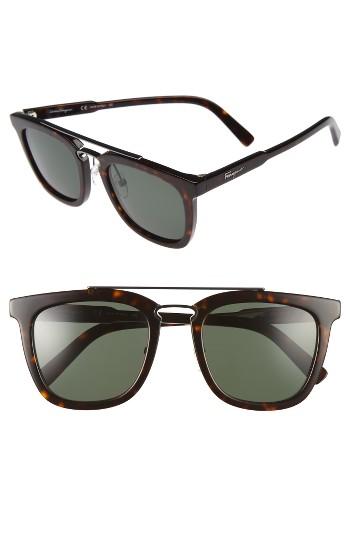 Men's Salvatore Ferragamo 52mm Sunglasses - Tortoise