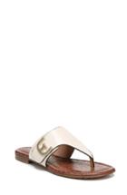 Women's Sam Edelman Barry V-strap Thong Sandal M - White