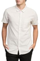 Men's Rvca Dips Woven Shirt, Size - White