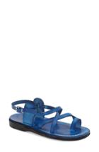 Women's Jerusalem Sandals 'the Good Shepard' Strappy Sandal Us / 36eu - Blue