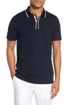 Men's Ted Baker London Bunka Trim Fit Golf Polo (m) - Blue