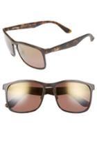 Men's Ray-ban 58mm Chromance Sunglasses - Matte Havana/brown Mirror Gold