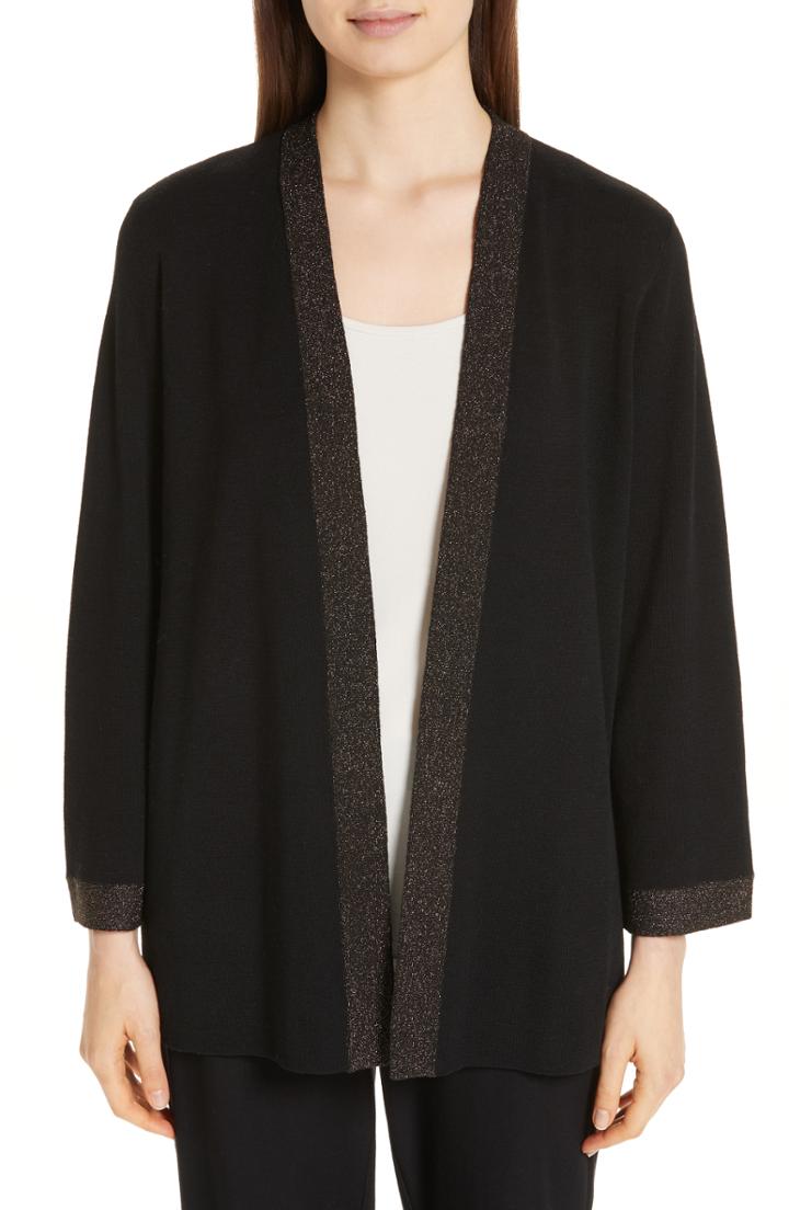 Women's Eileen Fisher Simple Cardigan - Black