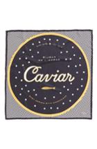 Women's Kate Spade New York Caviar Silk Square Scarf, Size - Black