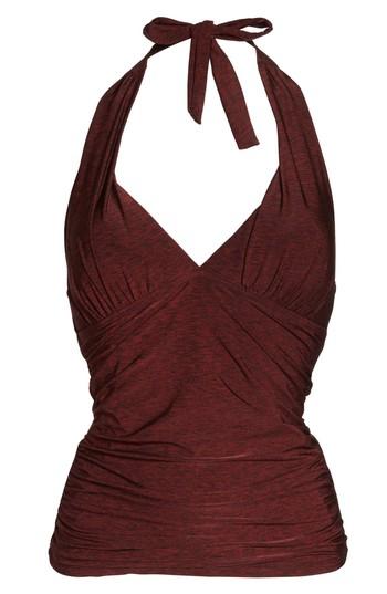 Women's La Blanca Midnight Rain Goddess Tankini Top - Red