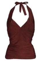 Women's La Blanca Midnight Rain Goddess Tankini Top - Red