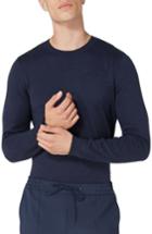 Men's Topman Side Ribbed Slim Fit Sweater - Blue