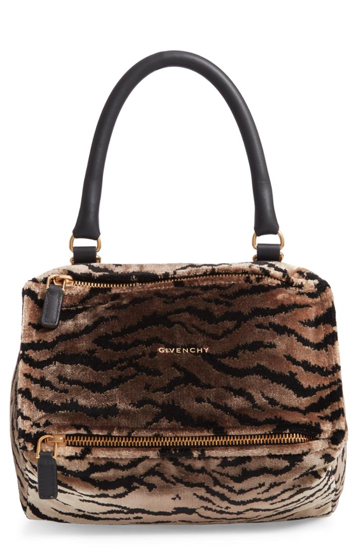 Givenchy Small Pandora Faux Fur Satchel -