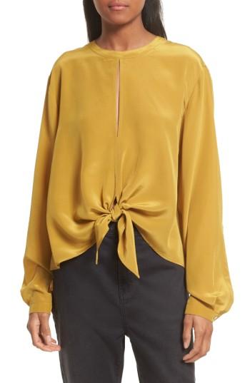 Women's Robert Rodriguez Front Tie Silk Top