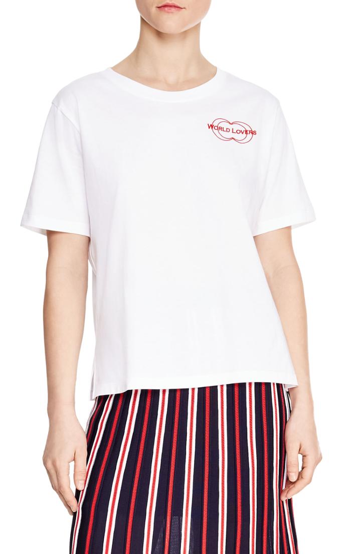 Women's Sandro Josephine Tee - White