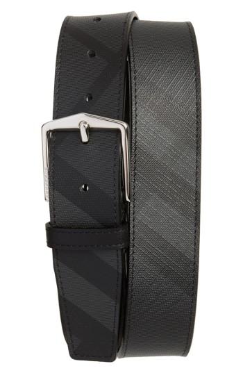 Men's Burberry Faux Leather Belt