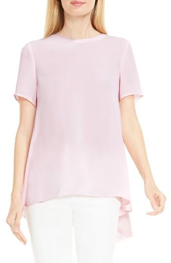 Women's Vince Camuto Lace Back High/low Blouse - Pink
