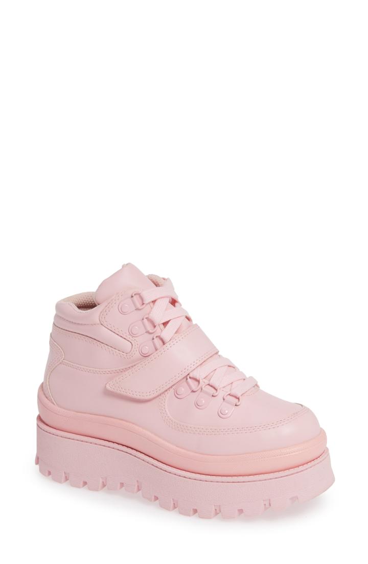 Women's Jeffrey Campbell Top Peak 2 Platform Sneaker M - Pink