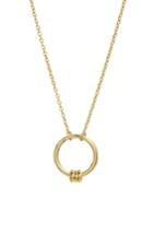 Women's Argento Vivo Rings Pendant Necklace