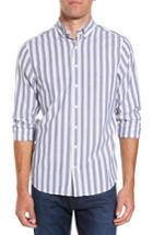 Men's Gant Slim Fit Tech Varsity Stripe Sport Shirt - Blue