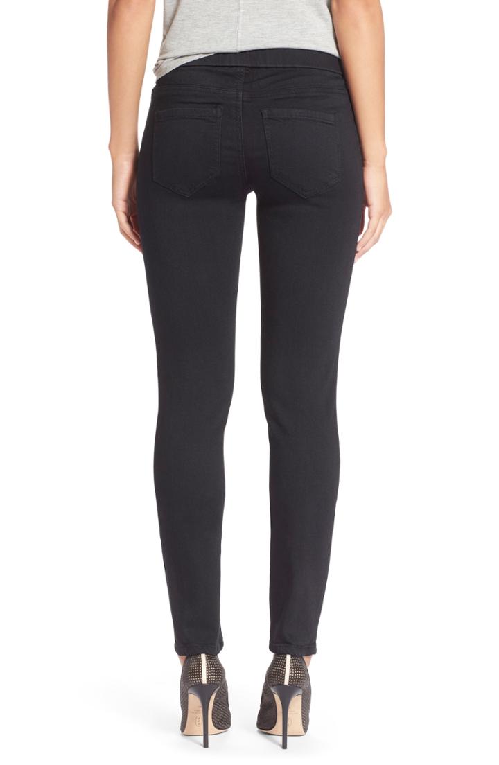Petite Women's Liverpool Sienna Pull-on Knit Denim Leggings