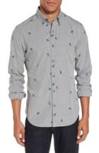 Men's Bonobos Slim Fit Owl Print Sport Shirt - Grey