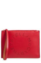 Stella Mccartney Alter Faux Nappa Leather Wristlet Clutch - Red