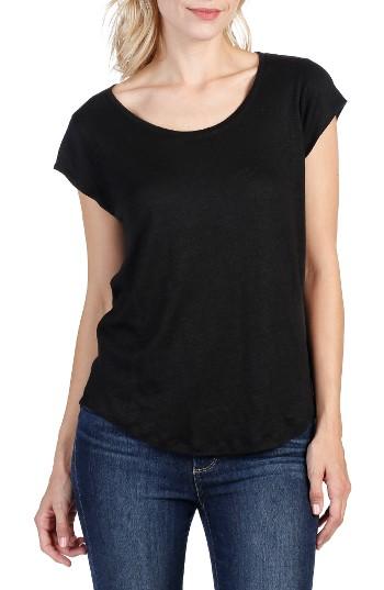 Women's Paige Alannis Linen Tee - Black