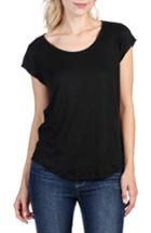 Women's Paige Alannis Linen Tee - Black