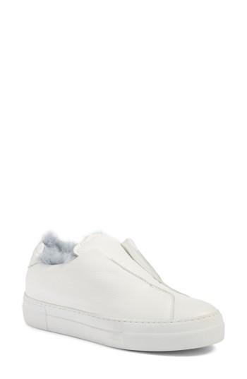 Women's Joshua Sanders Faux Fur Slip-on Sneaker .5us / 35eu - Blue